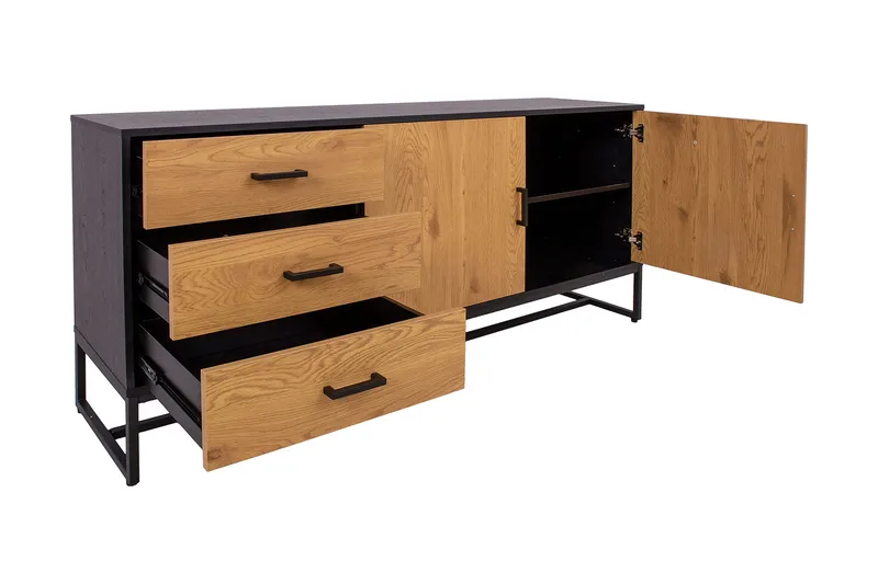 Amsterdam Byrå Ek/Svart - Förvaring - Förvaringsmöbler - Byrå
