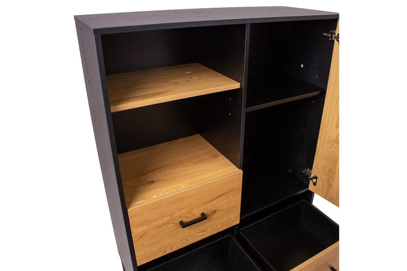 Amsterdam Byrå Ek/Svart - Förvaring - Förvaringsmöbler - Byrå - Hallbyrå