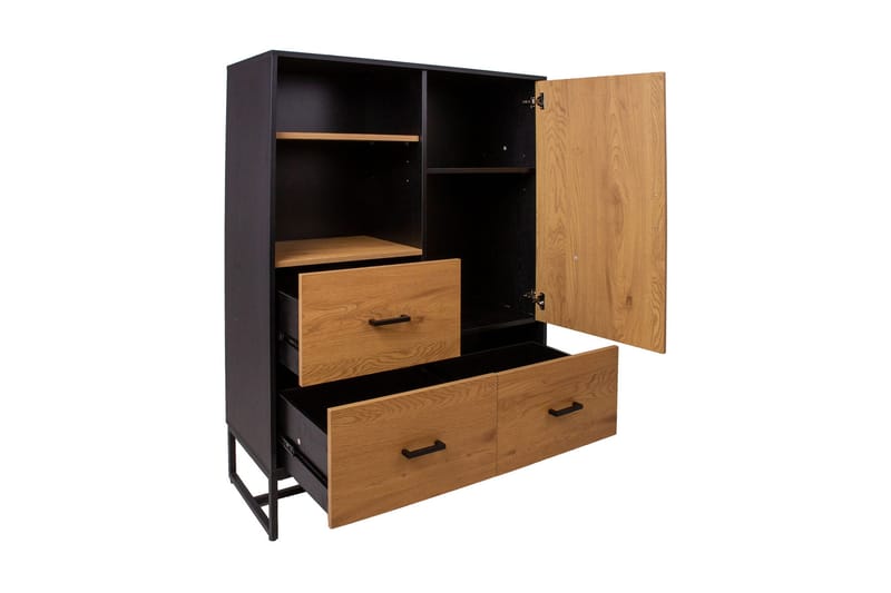 Amsterdam Byrå Ek/Svart - Förvaring - Förvaringsmöbler - Byrå - Hallbyrå