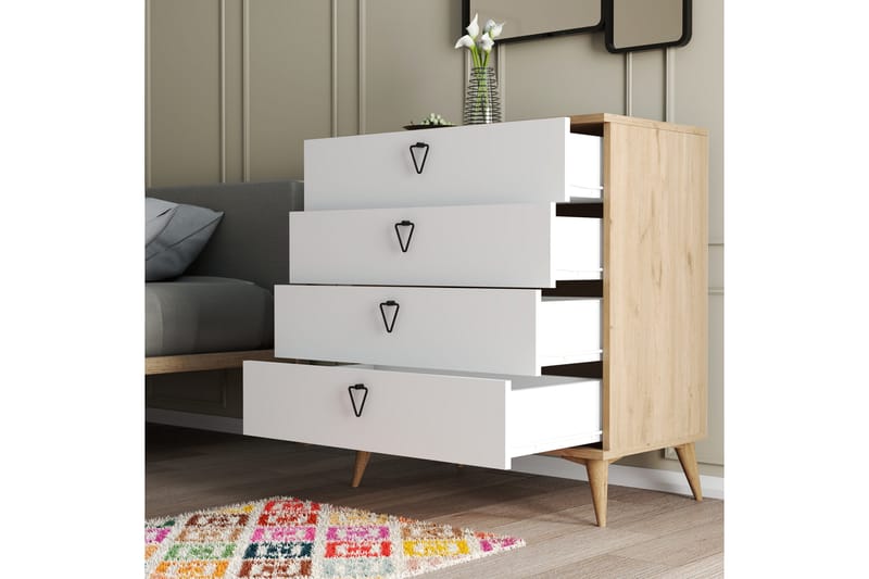 Andifli Byrå 80x90,8 cm - Brun - Förvaring - Förvaringsmöbler - Byrå - Hallbyrå