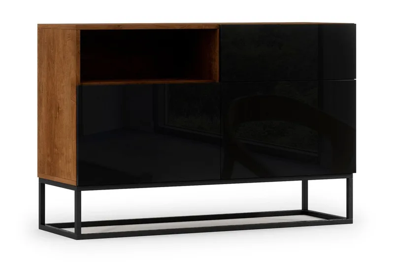 Aneja Byrå 120 cm, Svart