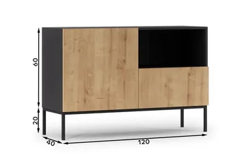 Anjal Byrå 120 cm - Ek - Förvaring - Förvaringsmöbler - Byrå