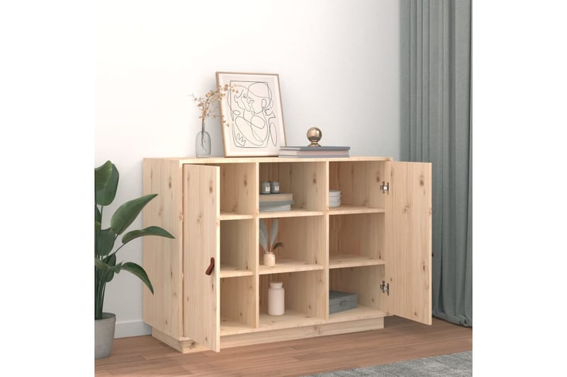 beBasic Byrå 100x40x75 cm massiv furu - Brown - Förvaring - Förvaringsmöbler - Byrå - Hallbyrå