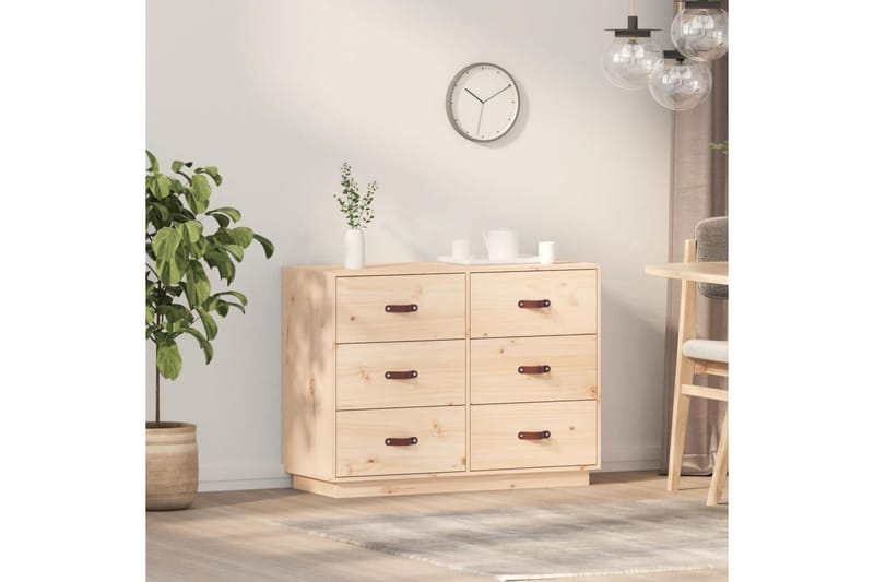 beBasic Byrå 100x40x75 cm massiv furu - Brown - Förvaring - Förvaringsmöbler - Byrå - Hallbyrå
