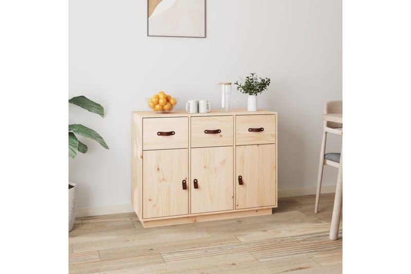 beBasic Byrå 100x40x75 cm massiv furu - Brown - Förvaring - Förvaringsmöbler - Byrå - Hallbyrå