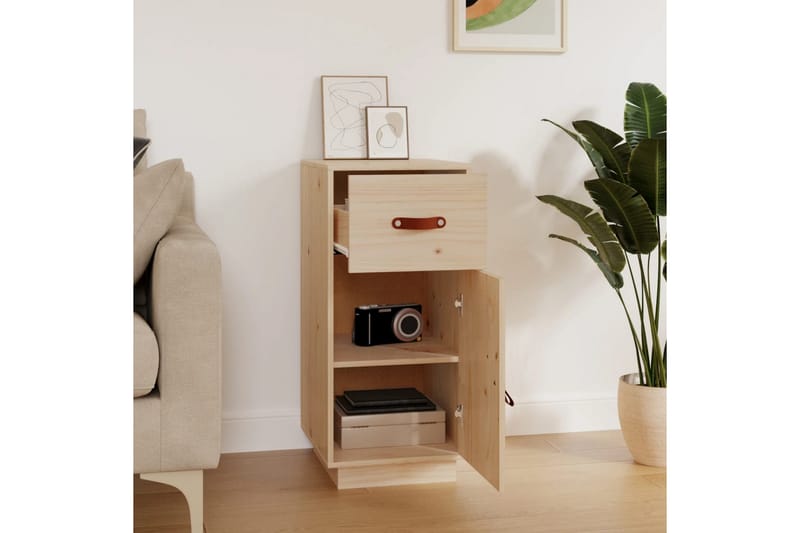 beBasic Byrå 34x40x75 cm massiv furu - Brown - Förvaring - Förvaringsmöbler - Byrå - Hallbyrå