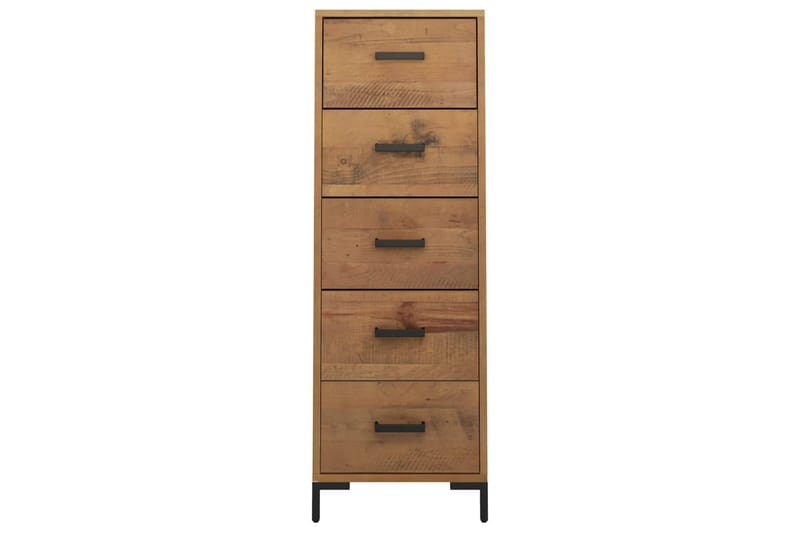 beBasic Byrå 42x35x110 cm massivt återvunnen furu - Brown - Förvaring - Förvaringsmöbler - Byrå - Hallbyrå