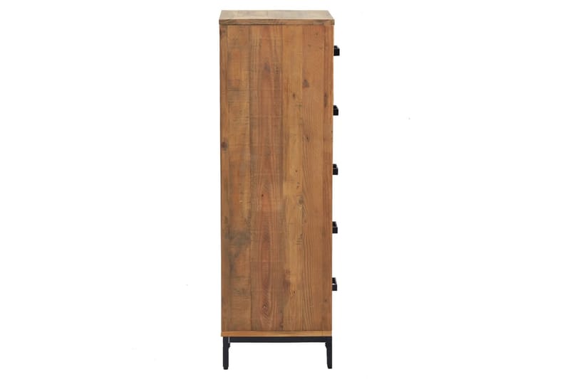 beBasic Byrå 42x35x110 cm massivt återvunnen furu - Brown - Förvaring - Förvaringsmöbler - Byrå - Hallbyrå