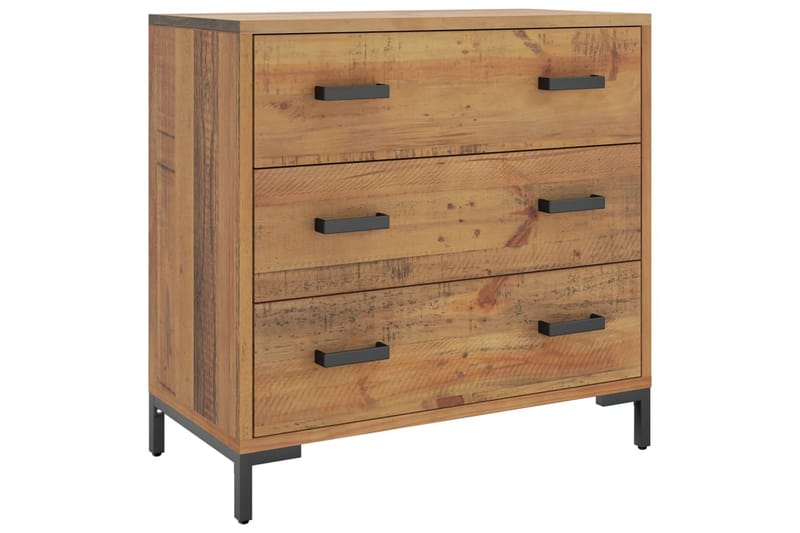 beBasic Byrå 75x35x70 cm massivt återvunnen furu - Brown - Förvaring - Förvaringsmöbler - Byrå - Hallbyrå