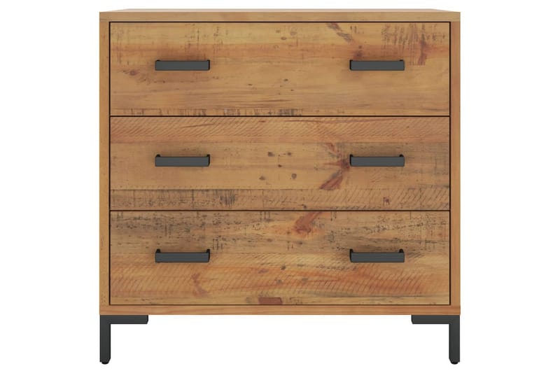 beBasic Byrå 75x35x70 cm massivt återvunnen furu - Brown - Förvaring - Förvaringsmöbler - Byrå - Hallbyrå