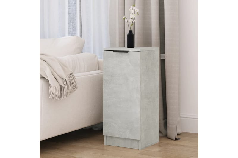 beBasic Byrå betonggrå 30x30x70 cm konstruerat trä - Grey - Hallförvaring - Hallbyrå - Byrå