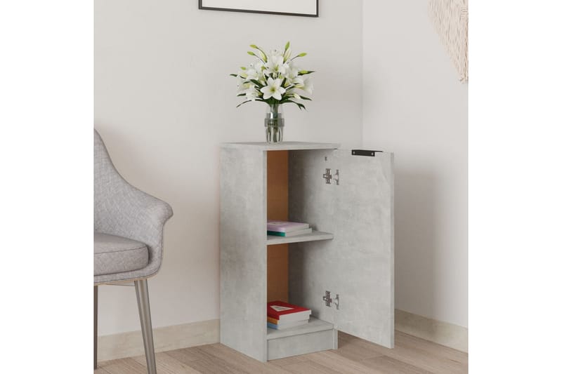 beBasic Byrå betonggrå 30x30x70 cm konstruerat trä - Grey - Förvaring - Förvaringsmöbler - Byrå - Hallbyrå