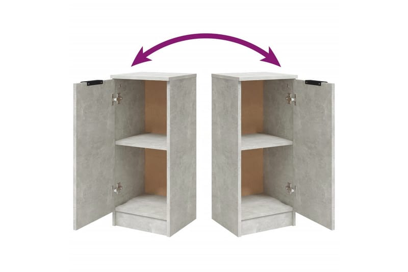 beBasic Byrå betonggrå 30x30x70 cm konstruerat trä - Grey - Förvaring - Förvaringsmöbler - Byrå - Hallbyrå