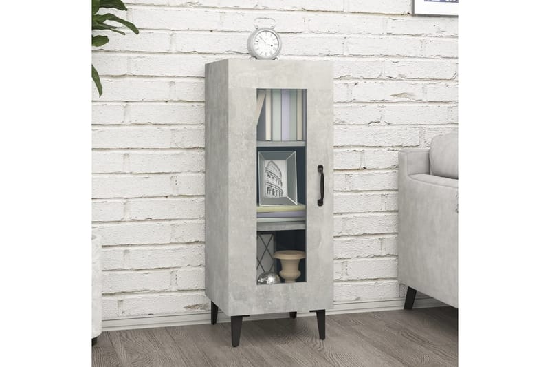 beBasic Byrå betonggrå 34,5x34x90 cm konstruerat trä - Grey - Förvaring - Förvaringsmöbler - Byrå - Hallbyrå