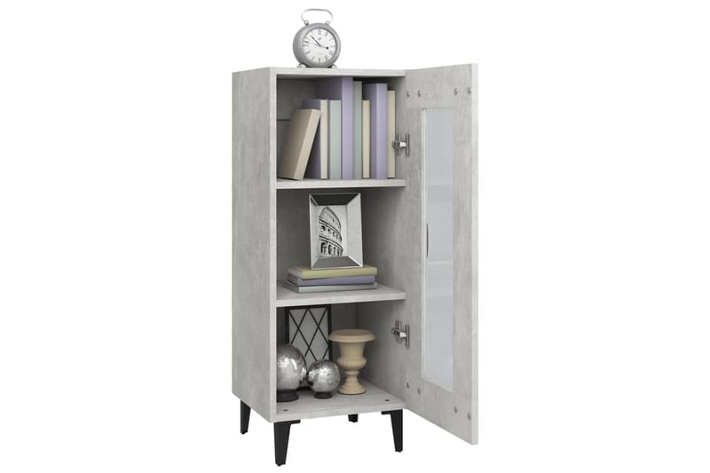 beBasic Byrå betonggrå 34,5x34x90 cm konstruerat trä - Grey - Förvaring - Förvaringsmöbler - Byrå - Hallbyrå