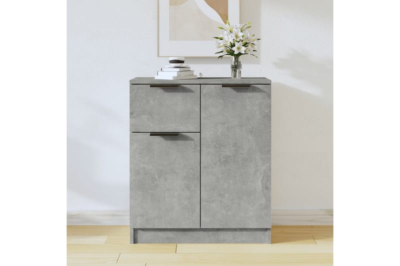beBasic Byrå betonggrå 60x30x70 cm konstruerat trä - Grey - Förvaring - Förvaringsmöbler - Byrå - Hallbyrå
