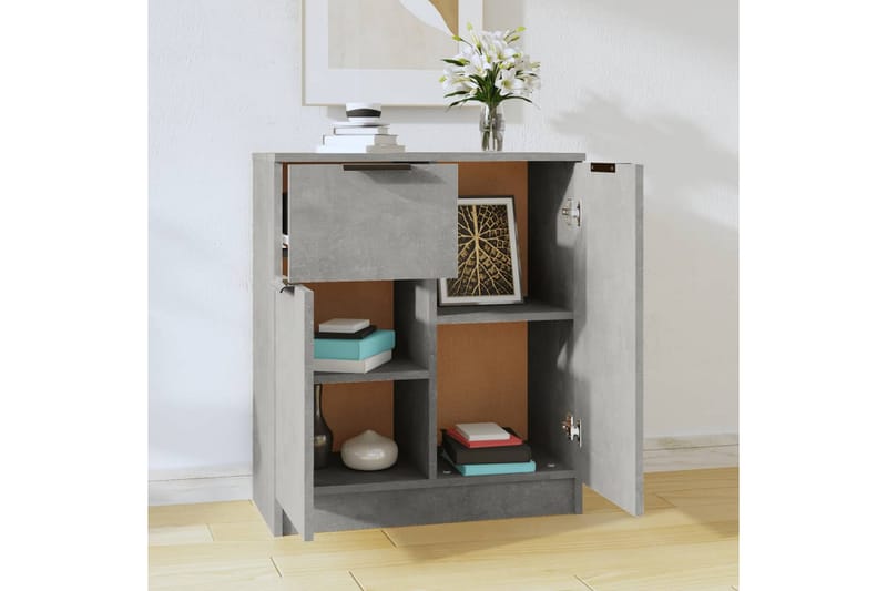 beBasic Byrå betonggrå 60x30x70 cm konstruerat trä - Grey - Förvaring - Förvaringsmöbler - Byrå - Hallbyrå