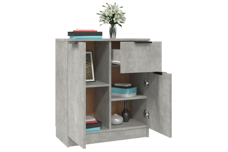 beBasic Byrå betonggrå 60x30x70 cm konstruerat trä - Grey - Förvaring - Förvaringsmöbler - Byrå - Hallbyrå