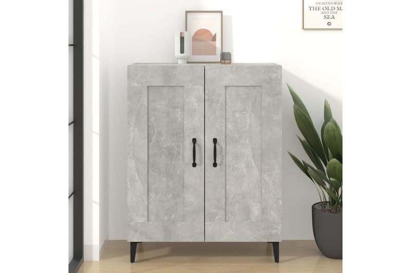 beBasic Byrå betonggrå 69,5x34x90 cm konstruerat trä - Grey - Förvaring - Förvaringsmöbler - Byrå - Hallbyrå
