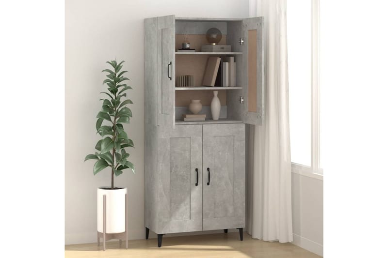 beBasic Byrå betonggrå 69,5x34x90 cm konstruerat trä - Grey - Förvaring - Förvaringsmöbler - Byrå - Hallbyrå