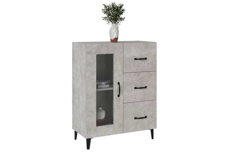 beBasic Byrå betonggrå 69,5x34x90 cm konstruerat trä - Grey - Förvaring - Förvaringsmöbler - Byrå - Hallbyrå