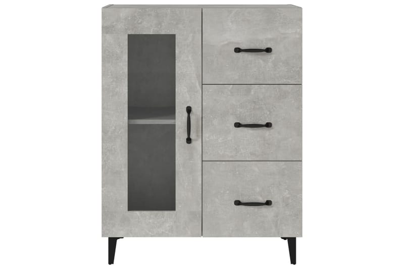 beBasic Byrå betonggrå 69,5x34x90 cm konstruerat trä - Grey - Förvaring - Förvaringsmöbler - Byrå - Hallbyrå
