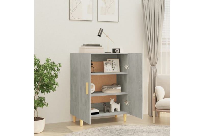 beBasic Byrå betonggrå 70x34x90 cm konstruerat trä - Grey - Förvaring - Förvaringsmöbler - Byrå - Hallbyrå