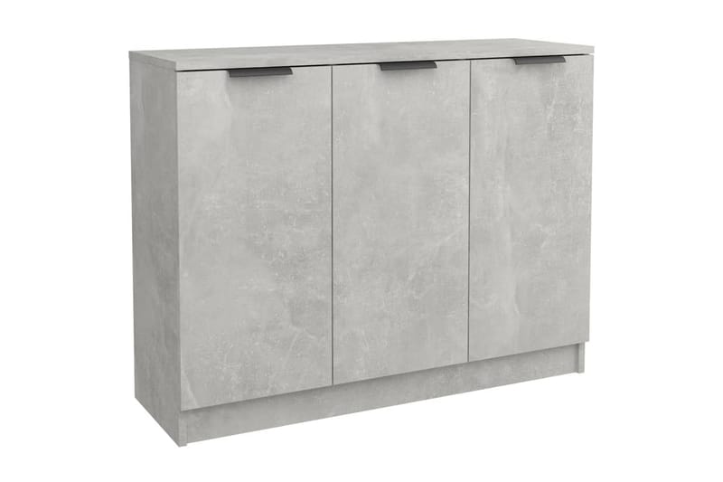 beBasic Byrå betonggrå 90,5x30x70 cm konstruerat trä - Grey - Byrå - Hallförvaring