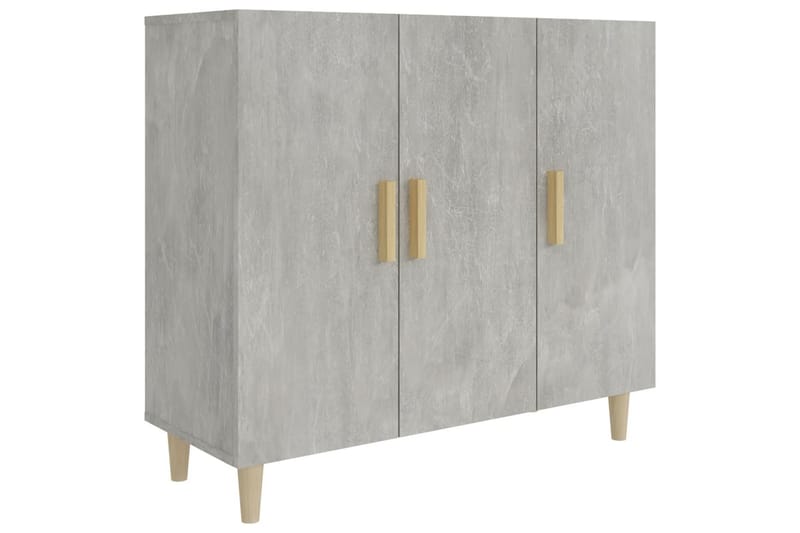 beBasic Byrå betonggrå 90x34x80 cm konstruerat trä - Grey - Hallförvaring - Hallbyrå - Byrå