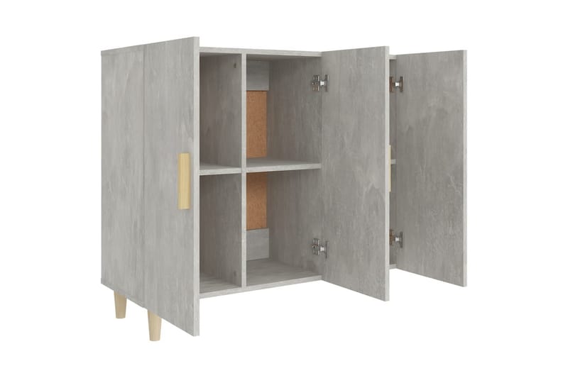 beBasic Byrå betonggrå 90x34x80 cm konstruerat trä - Grey - Förvaring - Förvaringsmöbler - Byrå - Hallbyrå