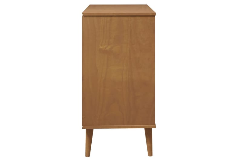 beBasic Byrå brun 80x40x80 cm massivt furuträ - Brown - Förvaring - Förvaringsmöbler - Byrå - Hallbyrå