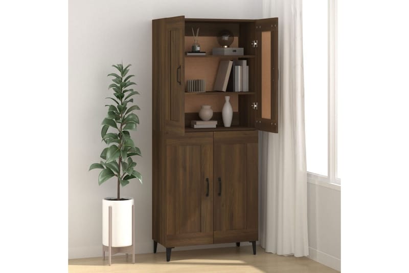 beBasic Byrå brun ek 69,5x34x90 cm konstruerat trä - Brown - Förvaring - Förvaringsmöbler - Byrå - Hallbyrå