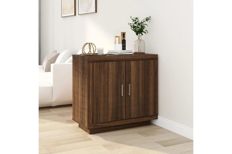 beBasic Byrå brun ek 80x40x75 cm konstruerat trä - Brown - Förvaring - Förvaringsmöbler - Byrå - Hallbyrå