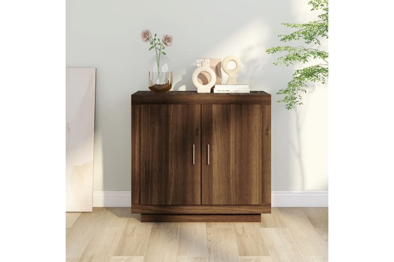 beBasic Byrå brun ek 80x40x75 cm konstruerat trä - Brown - Förvaring - Förvaringsmöbler - Byrå - Hallbyrå