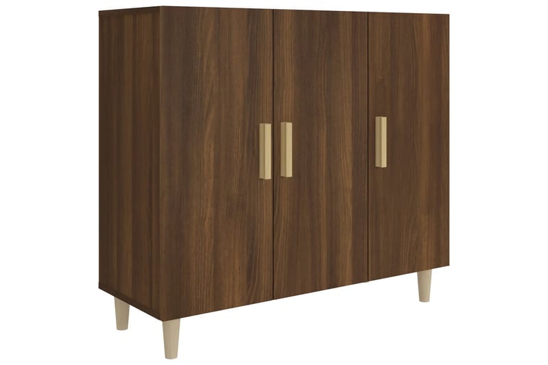 beBasic Byrå brun ek 90x34x80 cm konstruerat trä - Brown - Förvaring - Förvaringsmöbler - Byrå - Hallbyrå