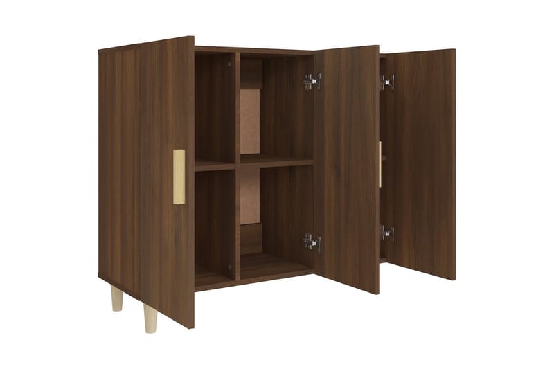 beBasic Byrå brun ek 90x34x80 cm konstruerat trä - Brown - Förvaring - Förvaringsmöbler - Byrå - Hallbyrå