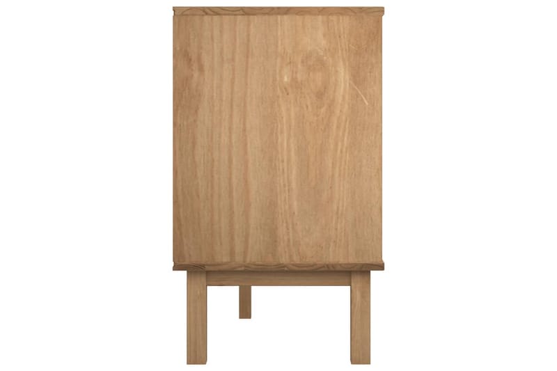 beBasic Byrå brun och vit 113,5x39,5x73 cm massivt furuträ - White - Förvaring - Förvaringsmöbler - Byrå