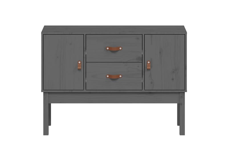 beBasic Byrå grå 110x40x78 cm massiv furu - Grey - Förvaring - Förvaringsmöbler - Byrå