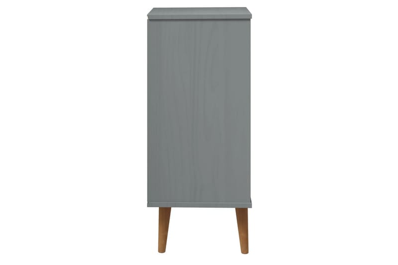 beBasic Byrå grå 40x35x82 cm massivt furuträ - Grey - Förvaring - Förvaringsmöbler - Byrå - Hallbyrå