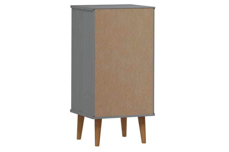 beBasic Byrå grå 40x35x82 cm massivt furuträ - Grey - Förvaring - Förvaringsmöbler - Byrå - Hallbyrå