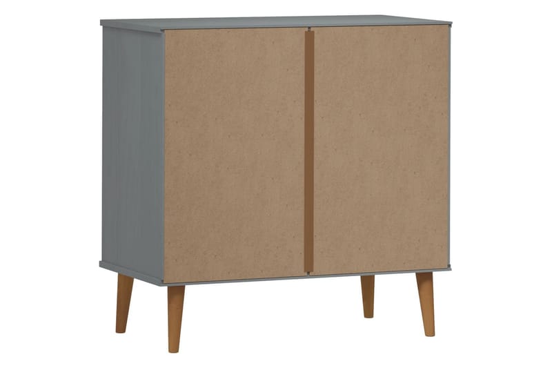beBasic Byrå grå 80x40x80 cm massivt furuträ - Grey - Förvaring - Förvaringsmöbler - Byrå - Hallbyrå