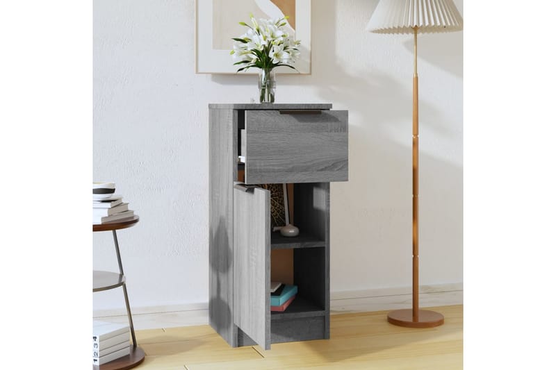 beBasic Byrå grå sonoma 30x30x70 cm konstruerat trä - Grey - Förvaring - Förvaringsmöbler - Byrå - Hallbyrå