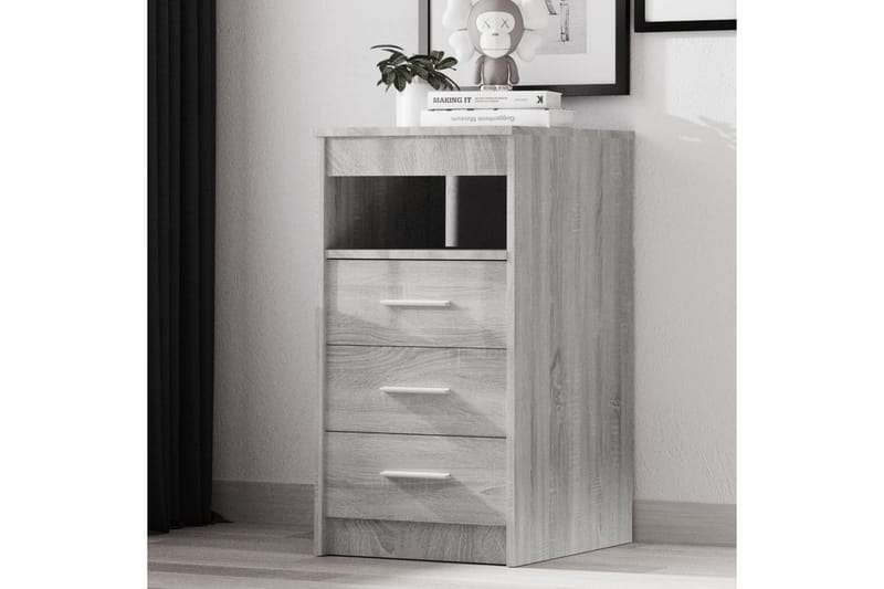 beBasic Byrå grå sonoma 40x50x76 cm konstruerat trä - Grey - Förvaring - Förvaringsmöbler - Byrå - Hallbyrå