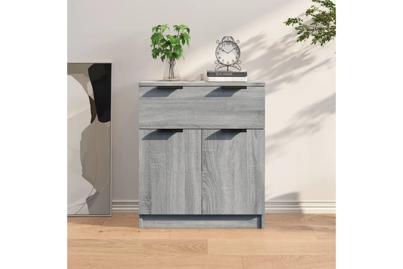 beBasic Byrå grå sonoma 60x30x70 cm konstruerat trä - Grey - Förvaring - Förvaringsmöbler - Byrå - Hallbyrå