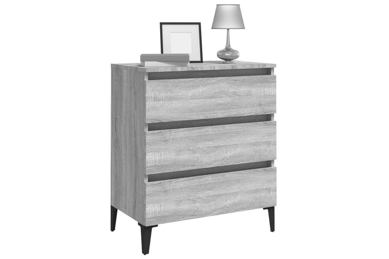 beBasic Byrå grå sonoma 60x35x69 cm konstruerat trä - Grey - Förvaring - Förvaringsmöbler - Byrå - Hallbyrå