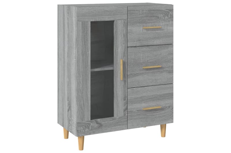 beBasic Byrå grå sonoma 69,5x34x90 cm konstruerat trä - Grey - Förvaring - Förvaringsmöbler - Byrå - Hallbyrå