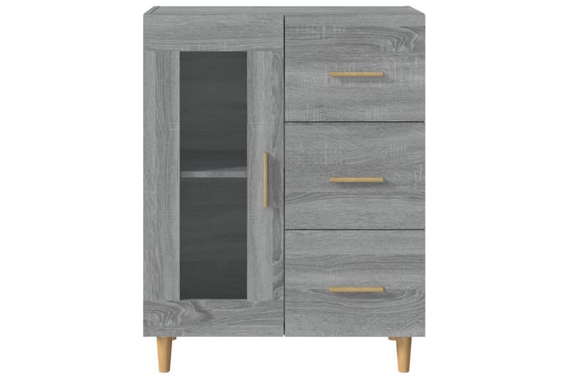 beBasic Byrå grå sonoma 69,5x34x90 cm konstruerat trä - Grey - Hallförvaring - Hallbyrå - Byrå