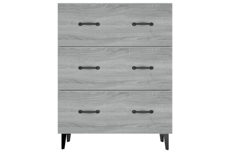 beBasic Byrå grå sonoma 69,5x34x90 cm konstruerat trä - Grey - Förvaring - Förvaringsmöbler - Byrå - Hallbyrå