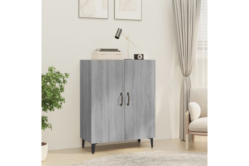 beBasic Byrå grå sonoma 70x34x90 cm konstruerat trä - Grey - Förvaring - Förvaringsmöbler - Byrå - Hallbyrå