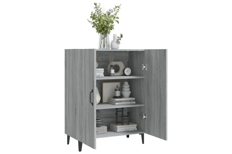 beBasic Byrå grå sonoma 70x34x90 cm konstruerat trä - Grey - Hallförvaring - Hallbyrå - Byrå